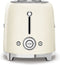 Smeg TSF02CREU - Broodrooster - 1500W 2 sleuven 6 bruining-niveaus - Crème