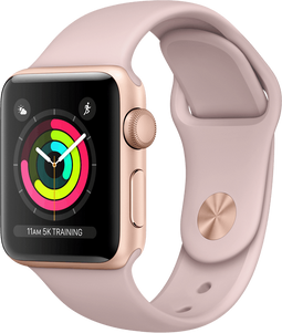 Apple Watch Series 3 - Smartwatch - Hartslagsensor Gyroscoop - Goud Roze 38mm