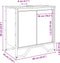 vidaXL - Wastafelkast - 60x35x60 - cm - bewerkt - hout - zwart