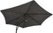 Feel Furniture - Curve zweefparasol vervangingsdoek - Donkergrijs