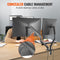 VEVOR ZD200 - Dubbele monitorarm - Verstelbare gasveer 13-35 inch - Zwart