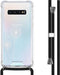 iMoshion Hoesje Geschikt voor Samsung Galaxy S10 Hoesje Met Koord - iMoshion Design Hoesje met Koord - Wit / Transparant / Dandelion