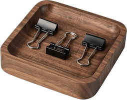 Oakywood OakyBlocks Small Tray - Massief Walnoot Hout - Catch All Bakje voor Magnetische Modulaire Bureau Organiser