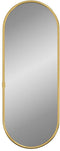 vidaXL - Wandspiegel - 40x15 - cm - ovaal - goudkleurig