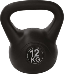 Tunturi PVC Kettle Bell - Kettlebell 12 kg - Incl. gratis fitness app - Zwart