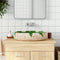 vidaXL - Opzetwasbak - ovaal - 59x40x15 - cm - keramiek - groen - en - bruin