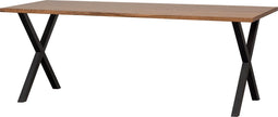 WOOOD Jimmy Eettafel Incl. X-poot - Notenfineer - Naturel - 75x200x90