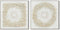 Home ESPRIT - Schilderij - Handgeverfd Cirkels - Wit (2 stuks)