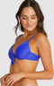 Baku Rococco - Booster bikinitop - Voorgevormde cups met beugel - Blauw