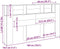 vidaXL - Hoofdbordkast - in - Zwart - Eiken - - - 180x18.5x102.5 - cm