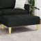 vidaXL - Voetenbank - 77x55x31 - cm - stof - zwart