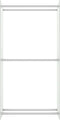 vidaXL - Haardhoutrek - 80x35x120 - cm - glas - zwart