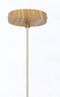 Light & Living Dania - Hanglamp - Ø27,5x52cm - Beige katoenen lampenkap - Naturel houtprint