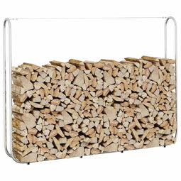 vidaXL - Haardhoutrek - 200x25x150 - cm - gegalvaniseerd - staal
