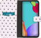 iMoshion Hoesje Geschikt voor Samsung Galaxy A52 (4G) / A52s / A52 (5G) Hoesje Met Pasjeshouder - iMoshion Design Softcase Bookcase - Wit / Zwart / Hearts Allover White