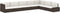 vidaXL - Tweezitsbank - sectioneel - poly - rattan - zwart