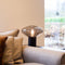 Atmooz - Tafellamp Flight - Slaapkamer / Woonkamer - Industrieel - Zwart - rookgrijs glas - Hoogte 150cm - Metaal en Glas