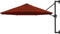 vidaXL - Wandparasol - met - metalen - paal - 300 - cm - terracottakleurig