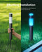 eufy E10 - Set van 4 lampadaires - LED RGBWW IP65 weerbestendig - Slimme app- en spraakbesturing