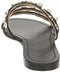 GUESS Cevan - Slippers - 4 bandjes met steentjes - Zwart