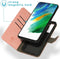 iMoshion Hoesje Geschikt voor Samsung Galaxy S21 FE Hoesje Met Pasjeshouder - iMoshion Uitneembare 2-in-1 Luxe Bookcase - Paars