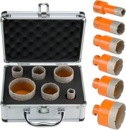 M14 Tegelborenset 19, 28, 32, 45, 51 & 65mm Nat & Droog - Premium - 6-Delige borenset - SPERO