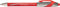 Paper Mate Flexgrip Elite-balpennen - Medium punt (1,4 mm) - Rood - Met drukknop - 1 stuk