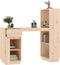 vidaXL - Bureau - 110x53x117 - cm - massief - grenenhout