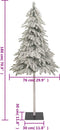 vidaXL - Kunstkerstboom - met - sneeuw - 180 - cm