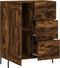 vidaXL - Dressoir - 69,5x34x90 - cm - bewerkt - hout - gerookt - eikenkleurig