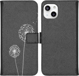iMoshion Hoesje Geschikt voor iPhone 13 Hoesje Met Pasjeshouder - iMoshion Design Softcase Bookcase - Geel / Dandelion