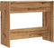 vidaXL - Wandtafel - 90x36x75 - cm - bewerkt - hout - artisanaal - eikenkleurig