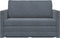 vidaXL - Zetelbed - 2-in-1 - Donkergrijs - 124x204x61 - cm - Velvet