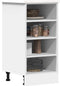 vidaXL - Onderkast - 40x44,5x81,5 - cm - bewerkt - hout - wit
