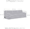 Bankbedekking Eysa BRONX Roze 70 x 110 x 210 cm