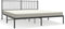 vidaXL - Bedframe - met - hoofdbord - metaal - zwart - 180x200 - cm