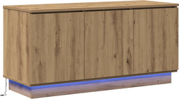 vidaXL - TV-kast - Artisan - Eik - 100x38x49 - cm - Gelaagd - Hout