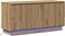 vidaXL - TV-kast - Artisan - Eik - 100x38x49 - cm - Gelaagd - Hout