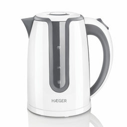 Haeger EK-22G.019A - Waterkoker - 1,7L 2200W 360 graden draaibaar - Grijs/Wit