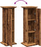 vidaXL - Sokkel - met - opbergruimte - 31x30x90 - cm - bewerkt - hout - oud - houtkleur