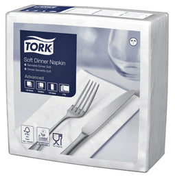 Tork - Dinerservet advanced achtstevouw 100 vel wit