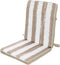 Stoelkussen Strepen 90 x 40 x 4 cm Beige