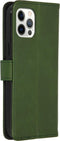 iMoshion Hoesje Geschikt voor iPhone 12 Pro / 12 Hoesje Met Pasjeshouder - iMoshion Luxe Bookcase - Groen