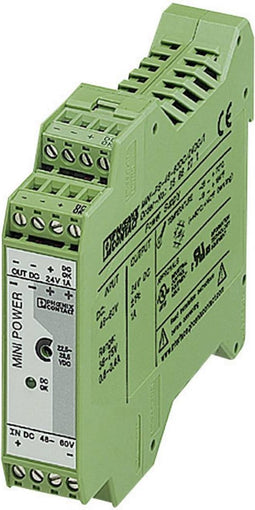 Phoenix Contact MINI-PS-48-60DC/24DC/1 DIN-rail netvoeding 24 V/DC 1 A 24 W Aantal uitgangen: 1 x Inhoud: 1 stuk(s)
