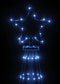 vidaXL - Kerstboom - met - grondpin - 732 - LED's - blauw - 500 - cm