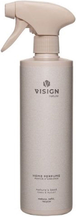 Visign Nature Huisparfum - Roomspray - Huis parfum - Warme & Bloemige geur - Nature's Best - 500 ml