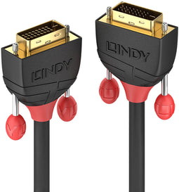 Lindy 36251 - DVI-D Dual Link-kabel - 2560x1600@60Hz - Rood Zwart