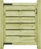 vidaXL - Poort - 100x100 - cm - groen - geïmpregneerd - grenenhout