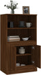 vidaXL - Hoge - kast - 60x35,5x103,5 - cm - bewerkt - hout - bruin - eikenkleur