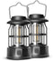 Travelhawk Camping Lamp - Set van 2 - Compact en lichtgewicht - Zwart (2 stuks)